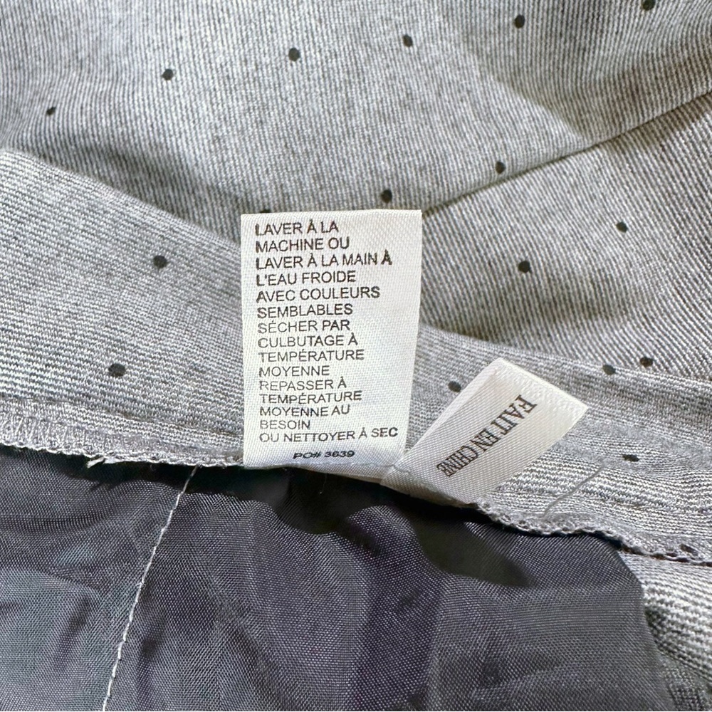 Amanda + Chelsea Grey/Black Polkadot Drawstring Pants With Pockets Sz 12 NEW - Picture 10 of 10